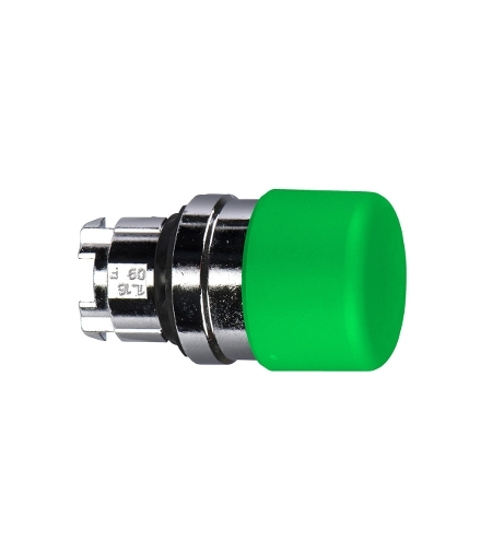 Harmony XB4 Główka przycisku grzybkowego Ø30 zielony z samoczynnym powrotem metalowy, ZB4BC34 Schneider Electric