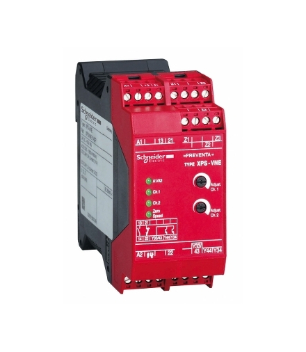 Moduł bezpieczeństwa do czujnika braku obrotów 115VAC, XPSVNE3442P Schneider Electric