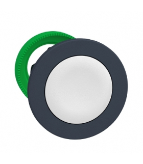 Płaski Biały Nakłprzycisk Główk Push, ZB5FH01 Schneider Electric