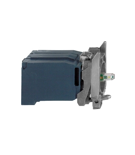 Harmony XB4 Korpus przycisku z elementem świetlnym, Biały, 400 V AC, LED, Transformator, BA 9s, ZB4BV5D1 Schneider Electric