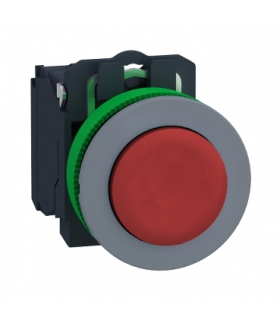 Płaski Czerwony Przycisk 1Nc Cp Grey, XB5FLCUST02 Schneider Electric