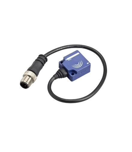 OsiSense XS Czujnik indukcyjny płaski z wyjściem PNP 1NO, 12/24V DC, konektor M12, XS7E1A1PAL01M12 Schneider Electric