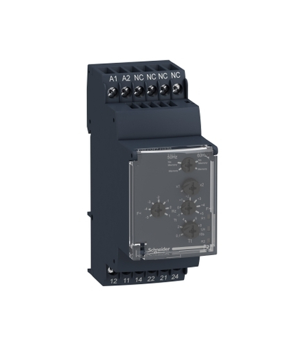 Zelio Control Przekaźnik kontroli częstotliwości, zakres 40/70Hz, 120/277V AC, RM35HZ21FM Schneider Electric