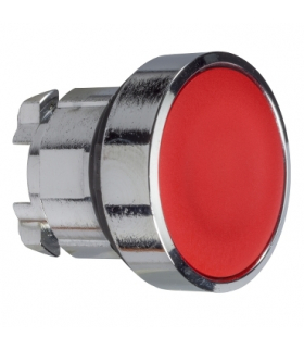 Harmony XB4 Główka przycisku płaskiego z zatrzaskowym mechanizmem push push czerwona metalowy, ZB4BH04 Schneider Electric