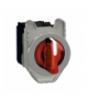 Harmony XB4 Przełącznik podświetlany zlicowany metal czerwony Ø30 3 pozycyjny stabilny 230...240 V AC 1 NO + 1 NC, XB4FK134M5 Sc