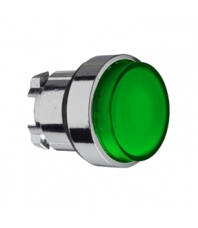 Harmony XB4 Napęd przycisku wystający zielony push push LED metalowy bez oznaczenia, ZB4BH33 Schneider Electric