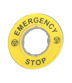 Harmony XB4 Etykieta do ESTOP "EMERGENCY STOP", ZBY9320 Schneider Electric