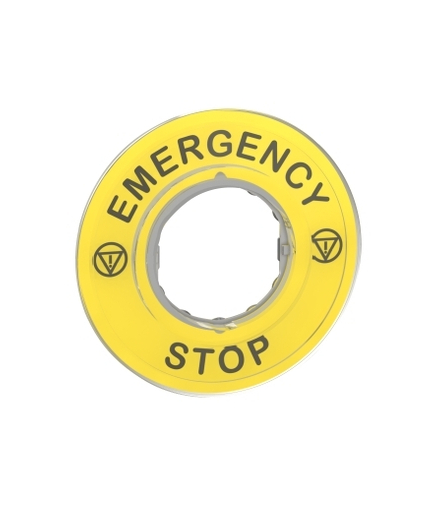 Harmony XB4 Etykieta do ESTOP "EMERGENCY STOP", ZBY9320 Schneider Electric