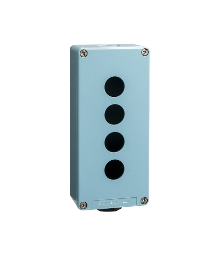 Harmony XAPS Pusta kaseta sterująca 4 otwory Ø22, 80x175mm cynkowana, XAPM3504 Schneider Electric