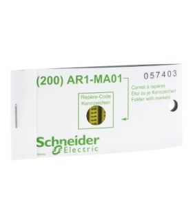 Oznaczniki, zestaw oznaczników zółtych - znak 2 - zestaw 200 sztuk, AR1MA012 Schneider Electric