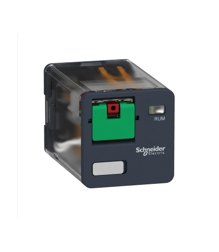 Zelio Relay Przekaźnik z przyciskiem test C/O 10A, 120V AC, RUMC21F7 Schneider Electric