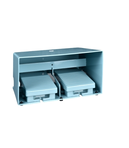 Harmony XPE Łącznik nożny podwójny z osłoną niebieski 2 NO + 3 NC metalowy, XPEM6210D Schneider Electric