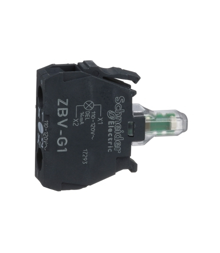 Harmony XB4 Zestaw świetlny Ø22 biały LED 110/120V, ZBVG1 Schneider Electric