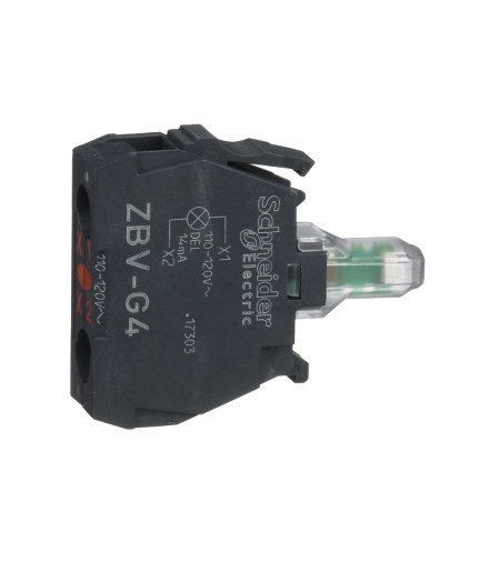 Harmony XB4 Zestaw świetlny Ø22 czerwony LED 110/120V, ZBVG4 Schneider Electric