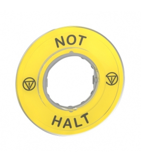 Harmony XB4 Etykieta do ESTOP "NOT HALT" 3D, ZBY9220 Schneider Electric