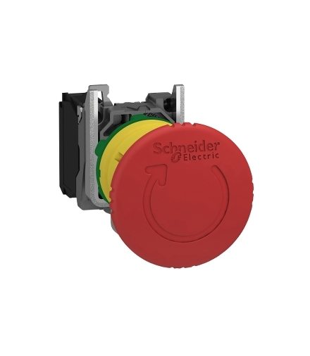 Harmony XB4 STOP awaryjny, Ø40, czerwony, obrotowy, metalowy, XB4BS8442 Schneider Electric