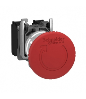 Harmony XB4 STOP awaryjny, Ø40, czerwony, metalowy, XB4BS8444 Schneider Electric