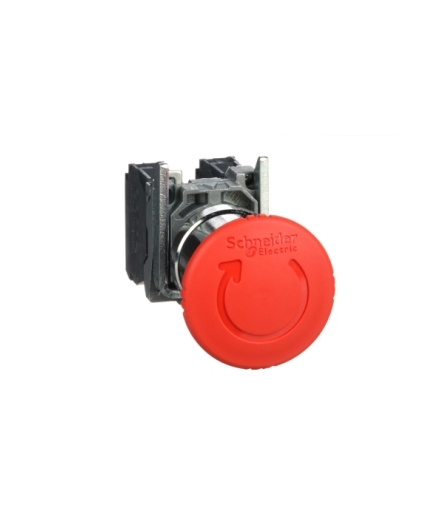 Harmony XB4 STOP awaryjny, Ø40, czerwony, metalowy, XB4BS8445 Schneider Electric