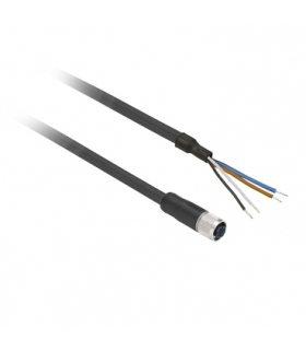 Akcesoria do okablowania Konektor wstępnie okablowany XZ prosty żeński M12 4 piny przewód PUR 20m, XZCP1141L20 Schneider Electri