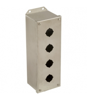 Pusta stacja kontrolna, 9001K, stal nierdzewna, 4 zawórs Ø 30, 9001KYSS4 Schneider Electric