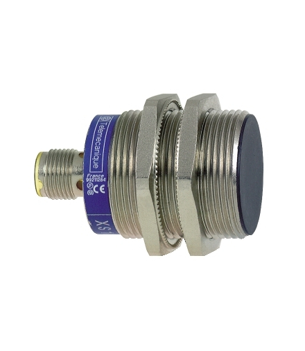 OsiSense XS Czujnik indukcyjny M30 z wyjściem PNP 1NO+1NC 12/24V DC, konektor M12, XS1N30PC410D Schneider Electric