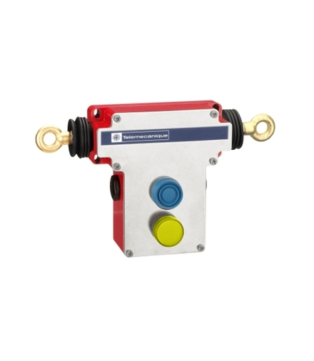 Podwójny awaryjny wyłącznik linkowy- 2x(1NC+1NO) - Pg13.5 - boot. pb - lekki pilot, XY2CEDA296 Schneider Electric