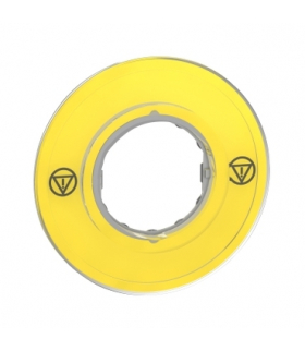 Harmony XB4 Etykieta do ESTOP bezpieczeństwa żółta, ZBY9121 Schneider Electric