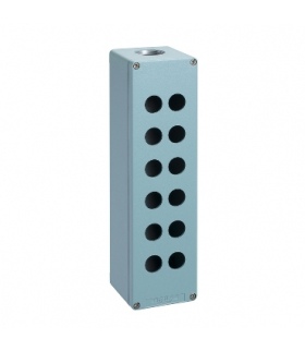 Harmony XAPS Pusta kaseta sterująca 12 otworów w 2 kolumnach niebieska stop aluminium, XAPM5512 Schneider Electric