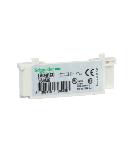 Moduł przeciwprzepięciowy obwód RC 110/220VAC, LAD4RCU Schneider Electric