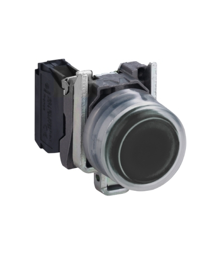 Harmony XB4 Przycisk okapturzony czarny metalowy, XB4BP21 Schneider Electric