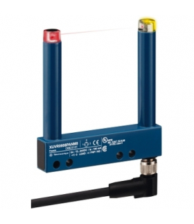 OsiSense XU Czujnik fotoelektryczny XUV widełkowy 80X60mm 12..24VDC M8, XUVR0608PANM8 Schneider Electric