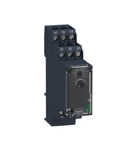 Zelio Time Przekaźnik czasowy z opóźnieniem 24 240V AC/DC, 0.05s/ 300h, styk 1C/O 8A, RE22R1ACMR Schneider Electric