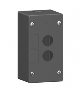 Harmony XALG Pusta kaseta sterująca 2 otwory Ø22 czarna plastikowa, XALG02 Schneider Electric