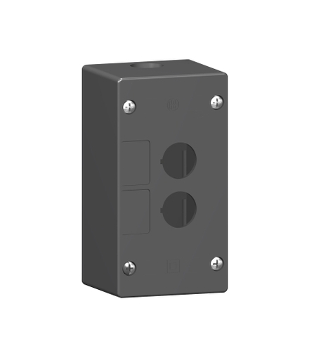 Harmony XALG Pusta kaseta sterująca 2 otwory Ø22 czarna plastikowa, XALG02 Schneider Electric