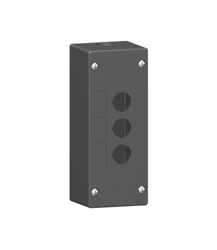 Harmony XALG Pusta kaseta sterująca 3 otwory Ø22 czarna plastikowa, XALG03 Schneider Electric