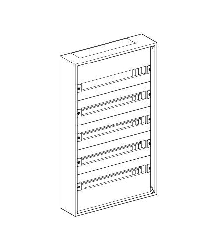 Rozdzielnice Prisma, obudowa Pack do obudowy Pack 5 rzędowej 550mm, 08005 Schneider Electric