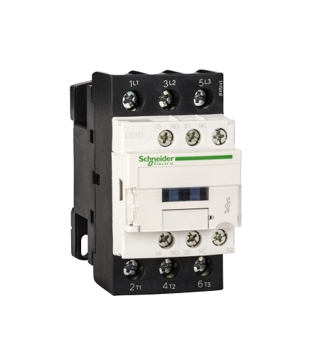 Stycznik mocy LC1D38P5 I38A AC-3 cewka 230VAC 50Hz styk pom 1NO 1NC zaciski skrzynkowe Schneider Electric