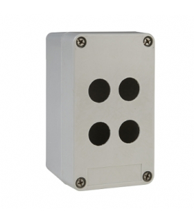 Harmony XAPS Pusta kaseta sterująca 4 otwory 2 kolumny Ø30.5 szara 85x146mm plastikowa, XAPA1104 Schneider Electric