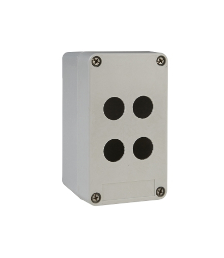 Harmony XAPS Pusta kaseta sterująca 4 otwory 2 kolumny Ø30.5 szara 85x146mm plastikowa, XAPA1104 Schneider Electric