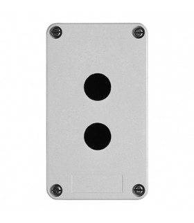 Harmony XAPS Pusta kaseta sterująca 2 otwory Ø22 szara 85x146mm plastikowa, XAPA1120 Schneider Electric