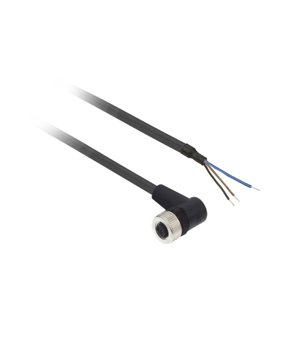 Konektor okablowany, kątowy, żeński. M12, 4 piny, z LED kabel 5m, XZCP1340L5 Schneider Electric