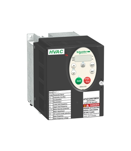 Przemiennik częstotliwości ATV212 3 fazowe 200/240VAC 50/60Hz 1.5kW 7.5A IP21, ATV212HU15M3X Schneider Electric