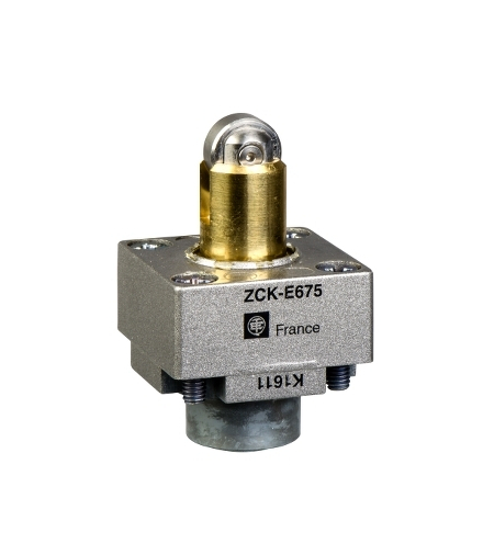 OsiSense XC Głowica łącznika krańcowego trzpień z rolką stalową wzmocnioną, ZCKE675 Schneider Electric