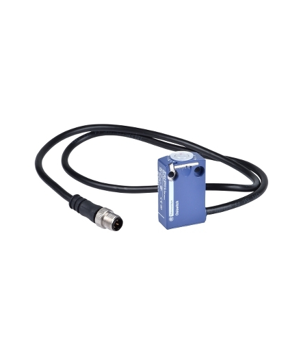 OsiSense XC Korpus łącznika krańcowego działanie migowe 1NC+1NO posrebrzane konektor M12, ZCMD21L08R12 Schneider Electric