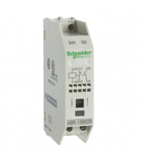 Moduł interfejsu wyjściowego - 17,5 mm - elektromechaniczny - 24 V DC - 2 NO, ABR1S402B Schneider Electric