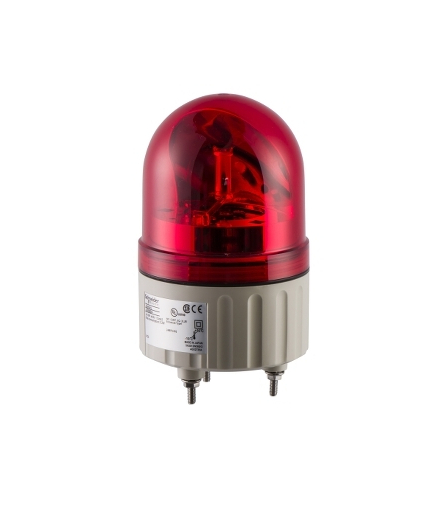 Harmony XVR Lampa wirująca z lustrem bez buczka Ø84 czerwona LED 24 V AC/DC, XVR08B04 Schneider Electric