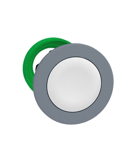 Płaski Biały Płaski Naks Przycisk Główka, ZB5FACUST02 Schneider Electric