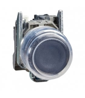 Harmony XB4 Przycisk okapturzony czarny samopowrotny bez oznaczenia metalowy, XB4BP21EX Schneider Electric