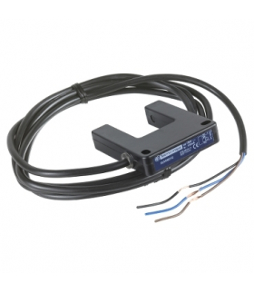 OsiSense XU Czujnik fotoelektryczny widełki optyczne z wyjściem NPN 1NO, 24V DC kabel 2m, XUVJ0312 Schneider Electric