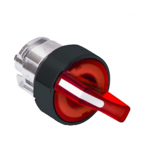 Harmony XB5 Napęd przełącznika 3 poz czerwony LED powrót do środka piórko długie plastikowy, ZB5AK1543 Schneider Electric